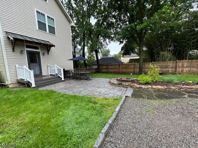 9 Maple St, Lebanon Boro, NJ 08833 - view of yard with a patio