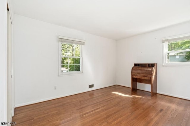 185 Ann St, Dover Town, NJ 07801 - empty room featuring healthy amount of natural light, wood finished floors, and baseboards