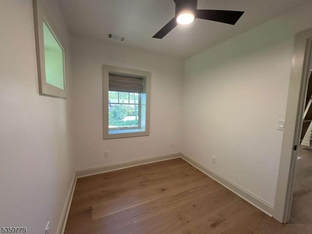 24 Lakeview Point Ave, Frankford Twp, NJ 07826 - unfurnished room featuring ceiling fan, wood finished floors, and baseboards