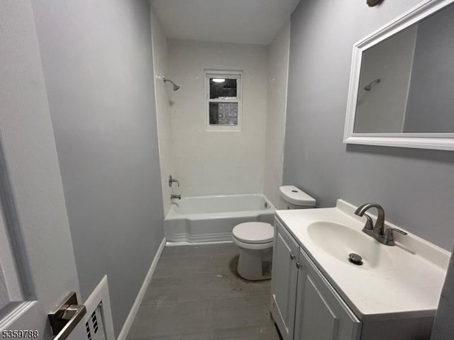 207 Tremont Ave, East Orange City, NJ 07018 - full bath with toilet, vanity, shower / tub combination, and baseboards