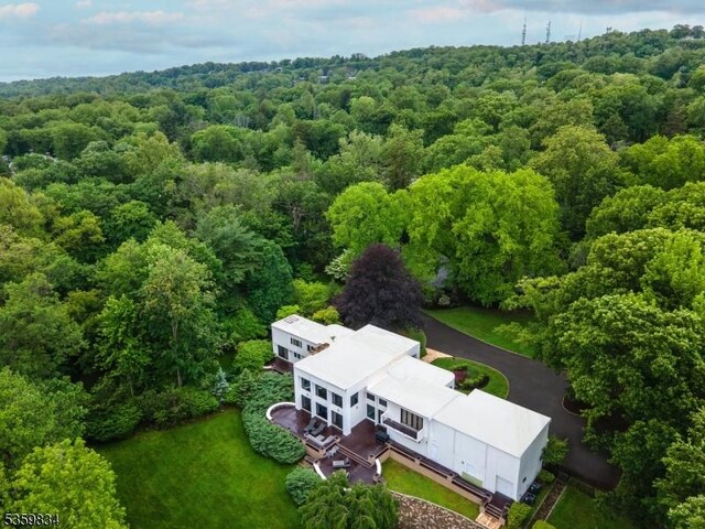 41 Park Way W, Orange Twp, NJ 07052 - view from above of property with a forest