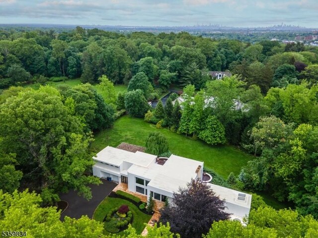 41 Park Way W, Orange Twp, NJ 07052 - view from above of property featuring a forest
