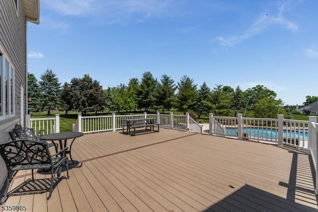28 Lavada Ln, Raritan Twp, NJ 08551 - wooden terrace with view of scattered trees