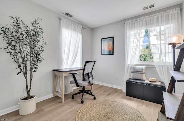 65 Academy Ct, Bedminster Twp, NJ 07921 - office area with wood finished floors and baseboards