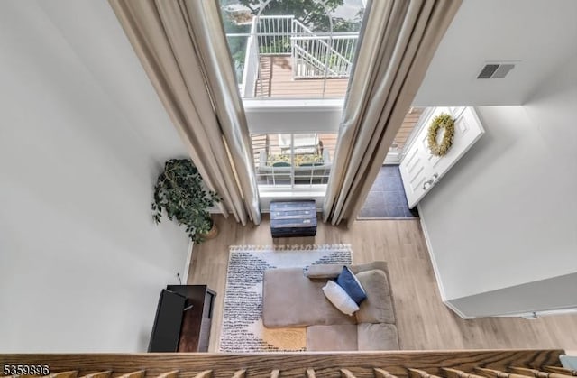 65 Academy Ct, Bedminster Twp, NJ 07921 - living room featuring wood finished floors