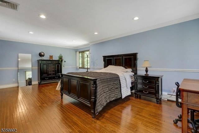 24 Partridge Run, Montvale Boro, NJ 07645 - bedroom with wood finished floors, crown molding, baseboards, and recessed lighting