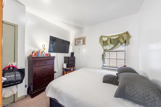 857 Garden St, Elizabeth City, NJ 07202 - bedroom featuring a wall unit AC and light carpet