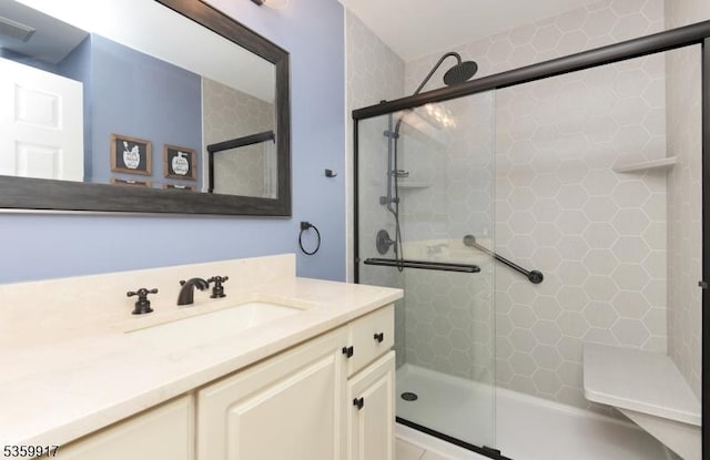 14 Coolidge Way, Montgomery Twp, NJ 08540 - bathroom with vanity and a tile shower