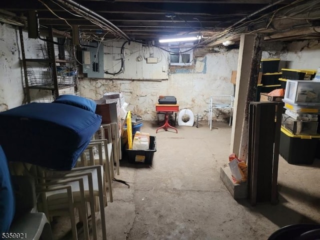 6 Charles St, Knowlton Twp, NJ 07840 - unfinished below grade area featuring electric panel