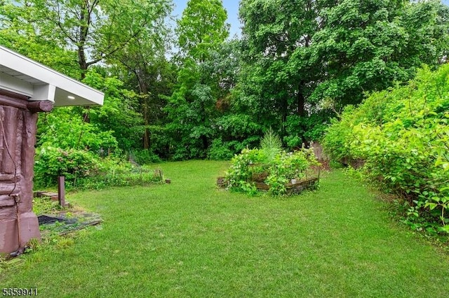 13 Alturas Rd, Vernon Twp, NJ 07422 - view of grassy yard featuring a vegetable garden