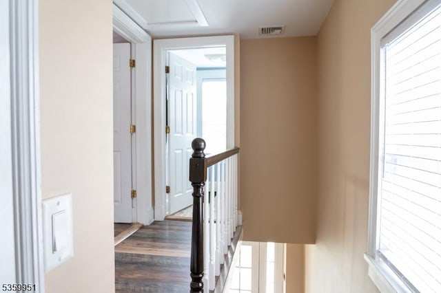 61 Park Ave, Flemington Boro, NJ 08822 - hall featuring wood finished floors and an upstairs landing