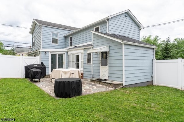 61 Park Ave, Flemington Boro, NJ 08822 - rear view of property featuring a fenced backyard and a patio
