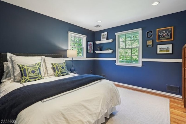 23 Parkview Rd, Chatham Twp, NJ 07928 - bedroom with wood finished floors, baseboards, and recessed lighting