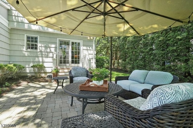23 Parkview Rd, Chatham Twp, NJ 07928 - view of patio with an outdoor hangout area