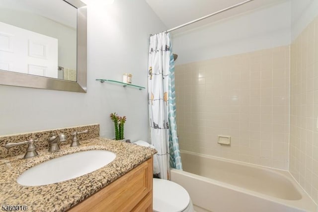 44 Mews Ln, South Orange Village Twp, NJ 07079 - bathroom with toilet, vanity, and shower / tub combo