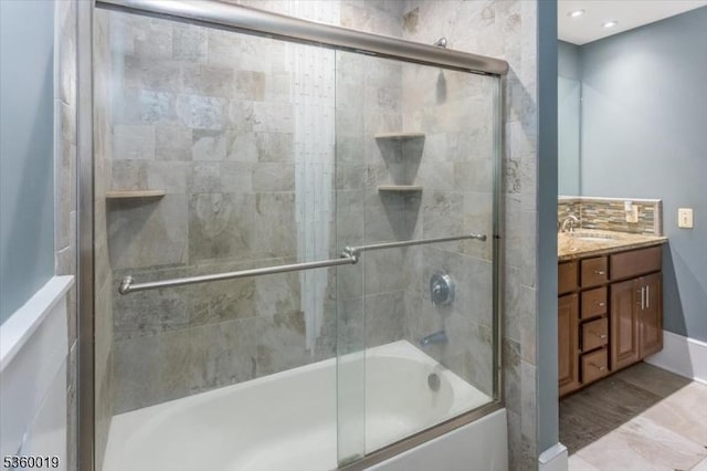 18 W Circuit Dr, Roxbury Twp, NJ 07876 - bathroom featuring enclosed tub / shower combo and vanity