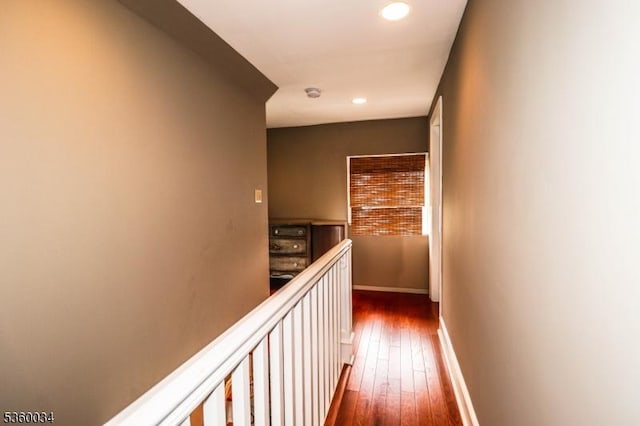 6 Maple Ave, West Orange Twp, NJ 07052 - corridor with dark wood finished floors, recessed lighting, and baseboards