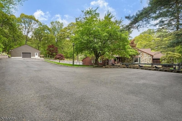 26 Danville Mountain Rd, Liberty Twp, NJ 07838 - view of front facade featuring a detached garage and driveway
