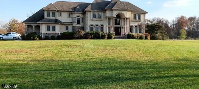 2 Kristina Way, Raritan Twp, NJ 08822 - french country inspired facade with a front lawn and stucco siding