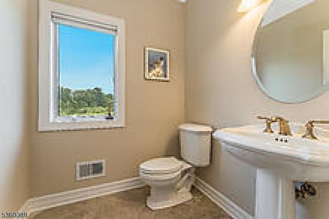 2 Kristina Way, Raritan Twp, NJ 08822 - half bathroom with toilet and baseboards