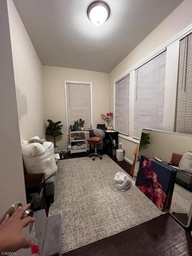 85 Tillinghast St, Newark City, NJ 07108 - office area featuring wood finished floors