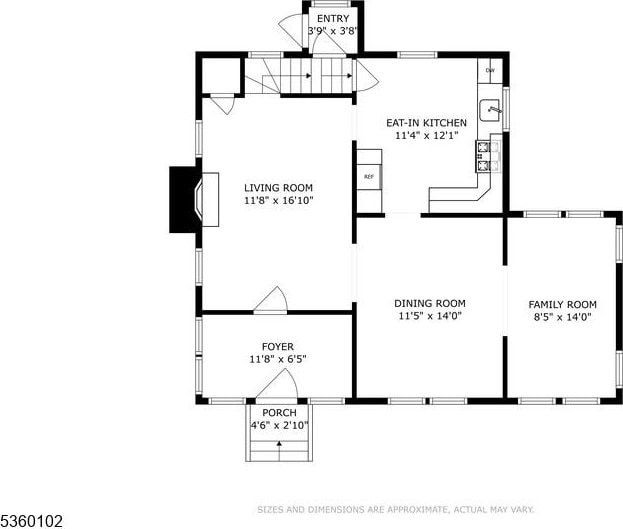 405 High St, Cranford Twp, NJ 07016 - floor plan / room layout