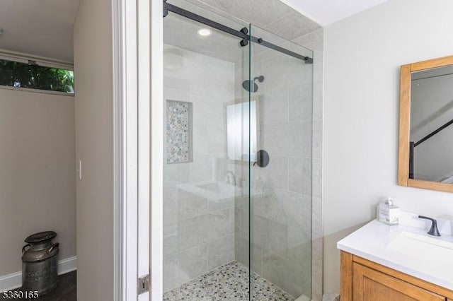 760 Rosemont Ringoes Rd, Delaware Twp, NJ 08559 - full bath featuring vanity and a stall shower