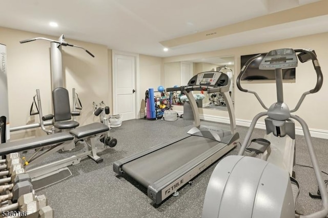 70 Falmouth St, Millburn Twp, NJ 07078 - view of gym