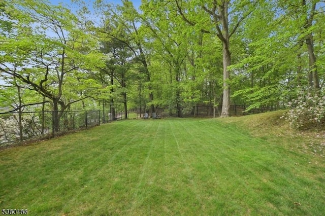 70 Falmouth St, Millburn Twp, NJ 07078 - fenced backyard featuring a view of trees