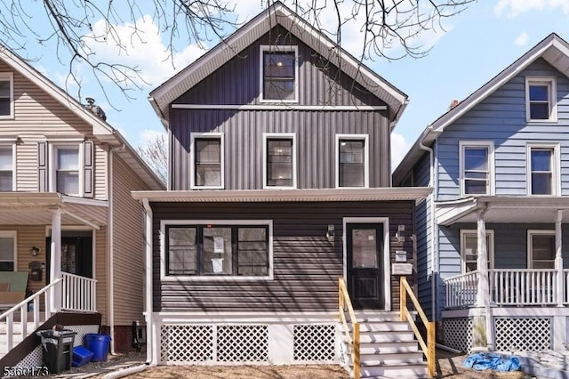 16 Orange Rd, Montclair Twp, NJ 07042 - traditional style home with board and batten siding and a porch
