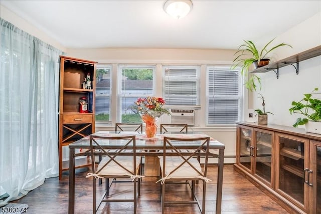 4 Alfred Way, Hopatcong Boro, NJ 07843 - dining space with dark wood finished floors and cooling unit