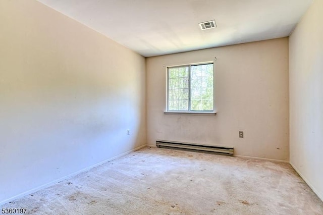 11 B Greenwood Ln Unit Sec62, Manchester Twp, NJ 08759 - carpeted spare room featuring a baseboard heating unit and baseboards