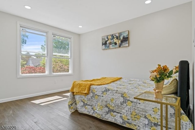 254 Springfield Ave, Rutherford Boro, NJ 07070 - bedroom with wood finished floors, baseboards, and recessed lighting