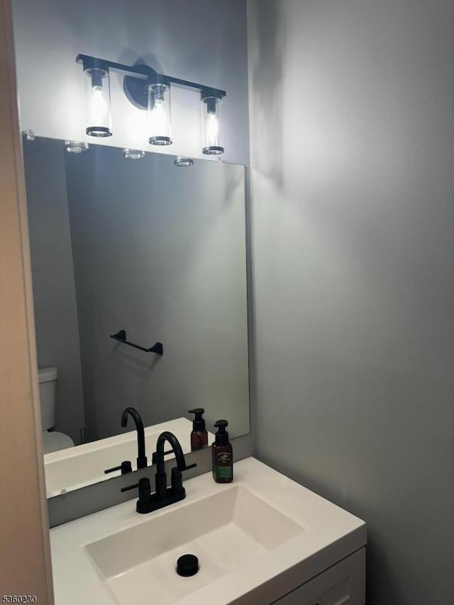 8 Bristol Dr, North Brunswick Twp, NJ 08902 - bathroom with vanity and toilet