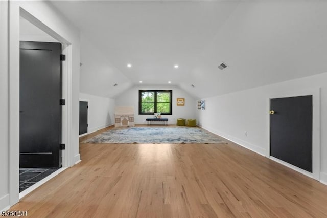 10 Wilson Ave, Wayne Twp, NJ 07470 - bonus room featuring vaulted ceiling, wood finished floors, and baseboards