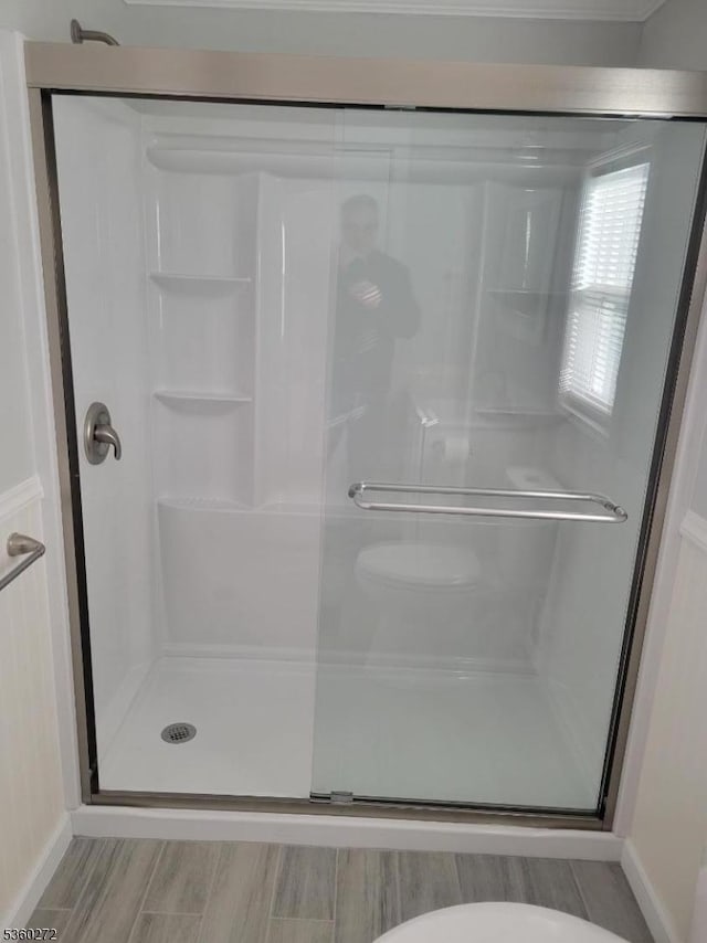 131 Douglas Dr, Jackson Twp, NJ 08527 - full bath featuring a stall shower, baseboards, and toilet