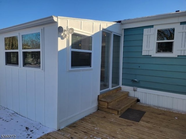 131 Douglas Dr, Jackson Twp, NJ 08527 - view of property exterior with entry steps and a wooden deck