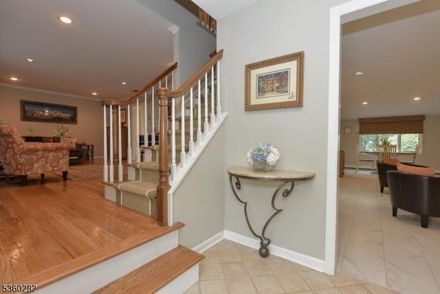 789 Charnwood Dr, Wyckoff Twp, NJ 07481 - stairway with recessed lighting and baseboards