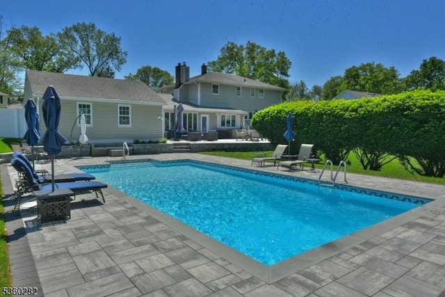 789 Charnwood Dr, Wyckoff Twp, NJ 07481 - view of swimming pool with a patio