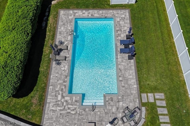 789 Charnwood Dr, Wyckoff Twp, NJ 07481 - drone / aerial view of a pool area