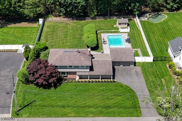 789 Charnwood Dr, Wyckoff Twp, NJ 07481 - aerial view of property and surrounding area featuring a pool area