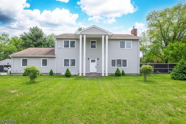 116 Wolfs Corner Rd, Green Twp, NJ 07860 - rear view of house featuring a chimney