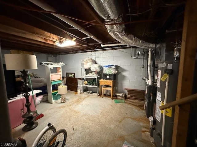 131-33 Netherwood Ave, Plainfield City, NJ 07062 - unfinished below grade area featuring water heater