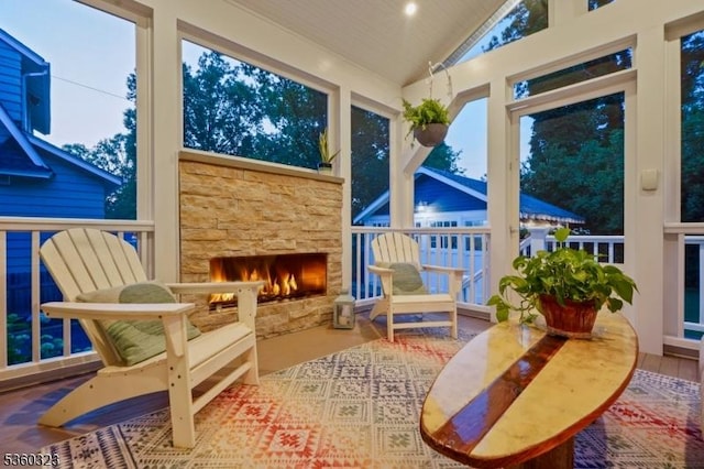 51 S Pierson Rd, Maplewood Twp, NJ 07040 - sunroom with vaulted ceiling