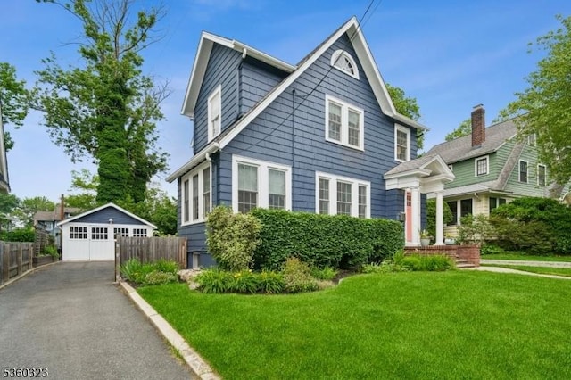 51 S Pierson Rd, Maplewood Twp, NJ 07040 - view of front facade with a garage and an outdoor structure