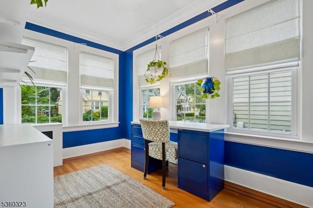 51 S Pierson Rd, Maplewood Twp, NJ 07040 - office space featuring healthy amount of natural light, ornamental molding, and light wood finished floors