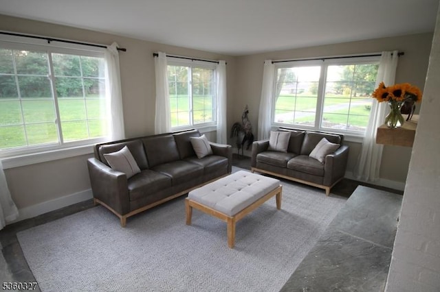 89 Leffler Hill Rd, Raritan Twp, NJ 08822 - living room featuring baseboards