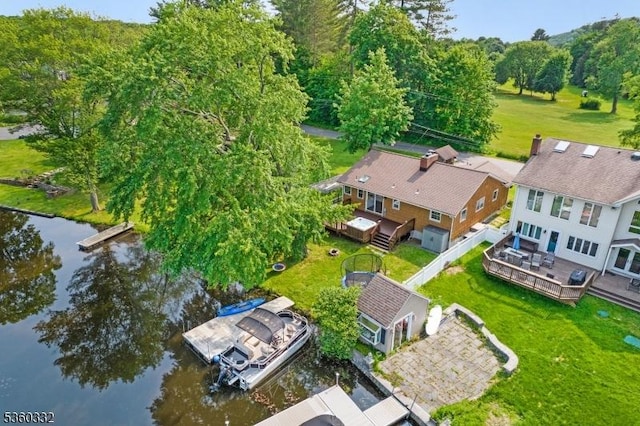 111 Lake Dr, Byram Twp, NJ 07874 - drone / aerial view of a nearby body of water