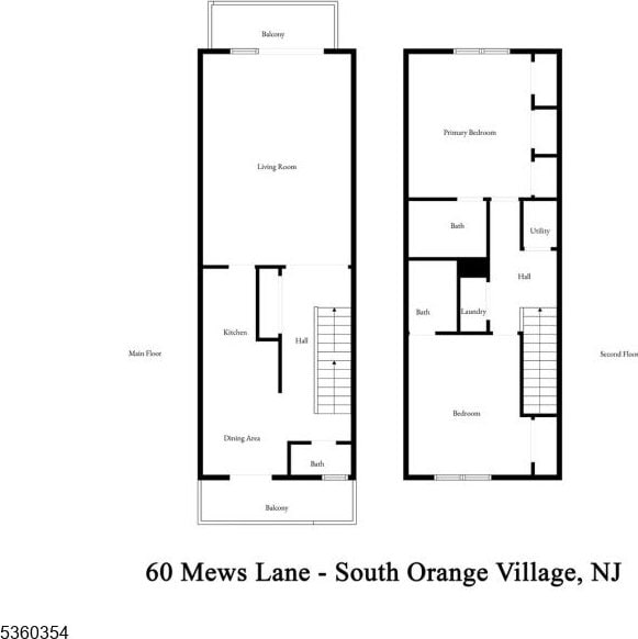 60 Mews Ln Unit 60, South Orange Village Twp, NJ 07079 - room layout