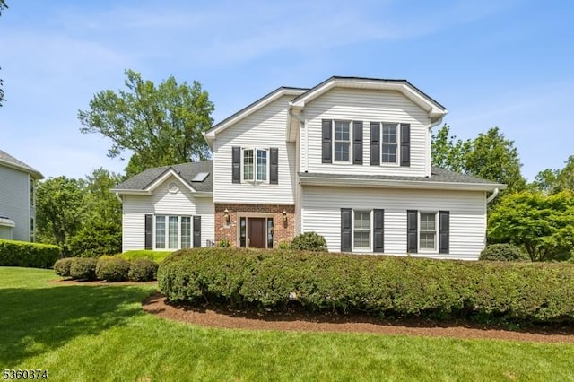 17 Steeple Chase Ct, Bedminster Twp, NJ 07921 - traditional home with brick siding and a front lawn